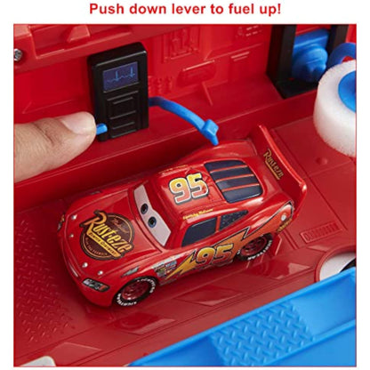Mattel Disney and Pixar Cars Transforming Mack Playset, 2-in-1 Toy Truck & Tune-Up Station with Launcher, Lift & More, Movie-Inspired Graphics, Gift for Kids Ages 4 Years Old & Up - New