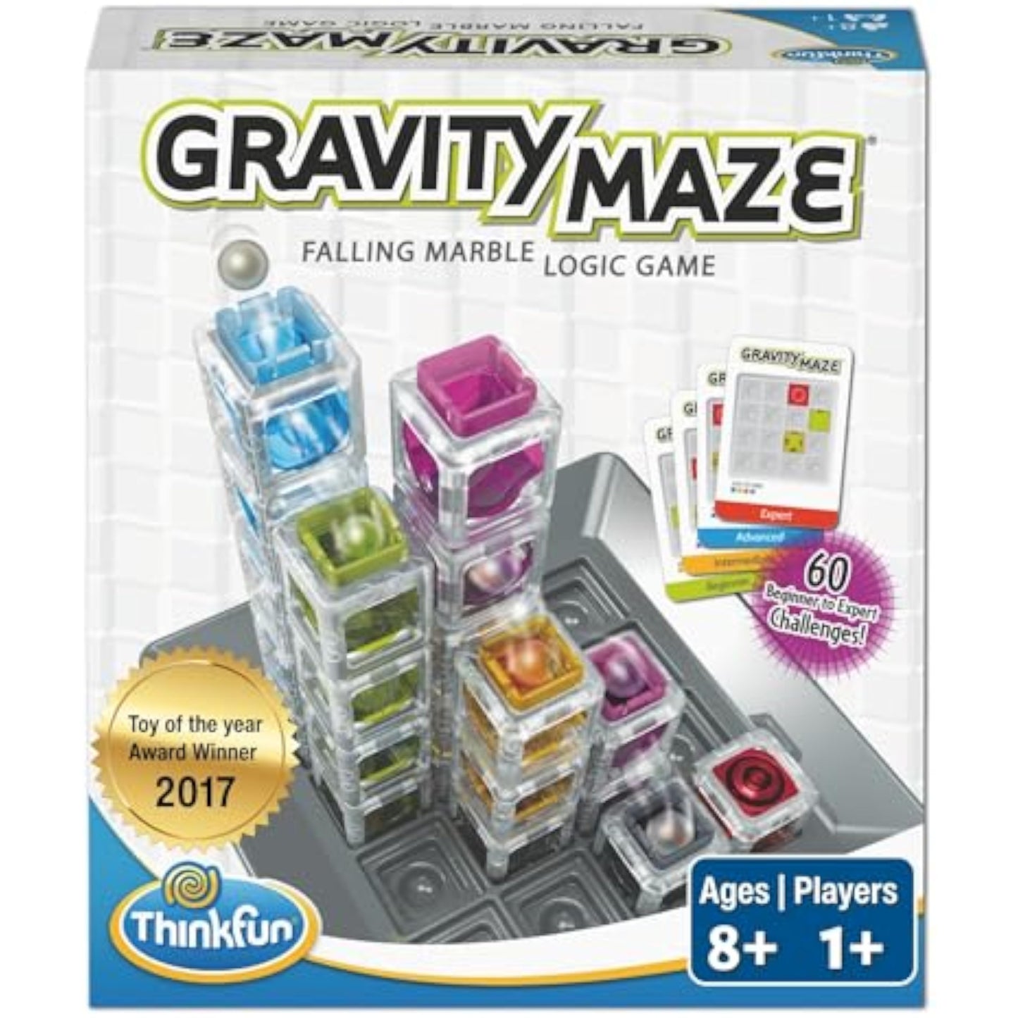 ThinkFun Gravity Maze - Falling Marble Logic Game - Challenging STEM Toy for Kids 8-12 - Gravity Marble Maze - Brain-Building Fun - Educational Gift - Boosts Critical Thinking & Problem Solving - New