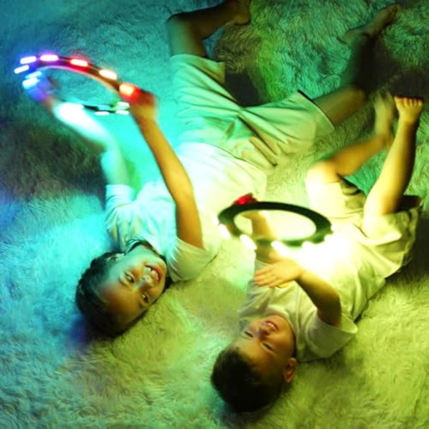 TOSY Flying Ring - 36 RGB Multicolor or 12 Monocolor LEDs, Super Bright, Lost Mode, Auto Light Up, Easter Basket Stuffers Gift for Kid/Teen/Boy/Girl, Safe, Waterproof, Pool/Beach/Camping Toy - New