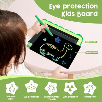 Teriph LCD Writing Tablet for Kids, Colorful Toddlers Toys Drawing Board, Educational Kid Toys, Doodle Pad Dinosaur Toy for 3 4 5 6 7 8 Year Old Boys Girls Birthday Party Xmas,8.5inch & Green - New