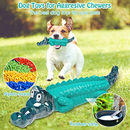Jeefome Dog Toys for Aggressive Chewers - Tough, Indestructible Dog Chew Toys for Large, Medium, Small Breed Dogs to Keep Them Busy - New
