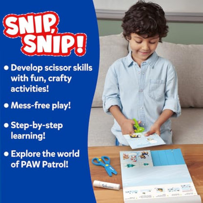 Skillmatics Scissor Skills Activity Book - Snip Snip PAW Patrol, 25 Cutting & Creative Activities for Preschoolers, Fine Motor Skills, Felt Craft Kit, Screen-Free Fun, Gifts for Ages 3, 4, 5, 6, 7 - New