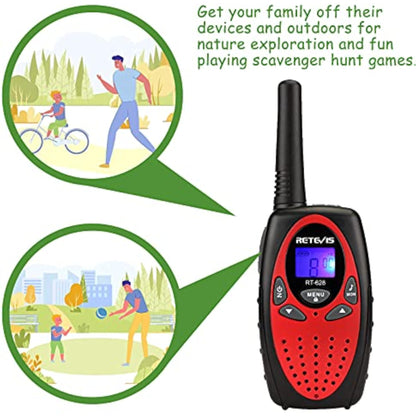 Retevis RT628 Walkie Talkies for Kids,Toys Gifts for 6-12 Years Old Boys Girls,Long Range 2 Way Radio 22CH VOX,Birthday Gift,Family Walkie Talkie for Camping Hiking Indoor Outdoor - New