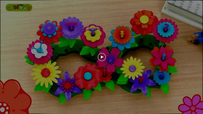 CENOVE Birthday Toys Gifts for 3 4 5 Years Old Toddler Girls Boys,Flower Garden Building Toy STEM Educational Activity Preschool Easter Gift for Kids Age 2-4 Easter Basket Stuffers(130 Pcs) - New