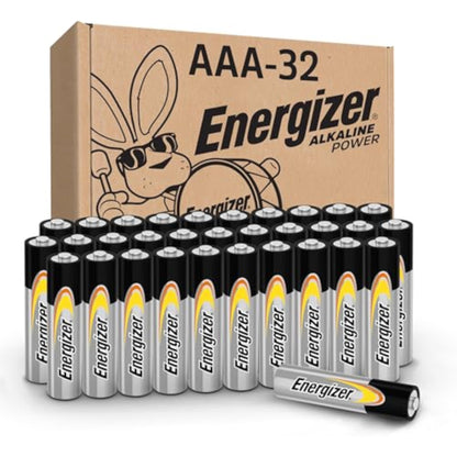 Energizer Alkaline Power AAA Batteries, 32 Count, Long-Lasting Triple A Batteries, Suitable for Everyday Electronics and Emergency Gear - New