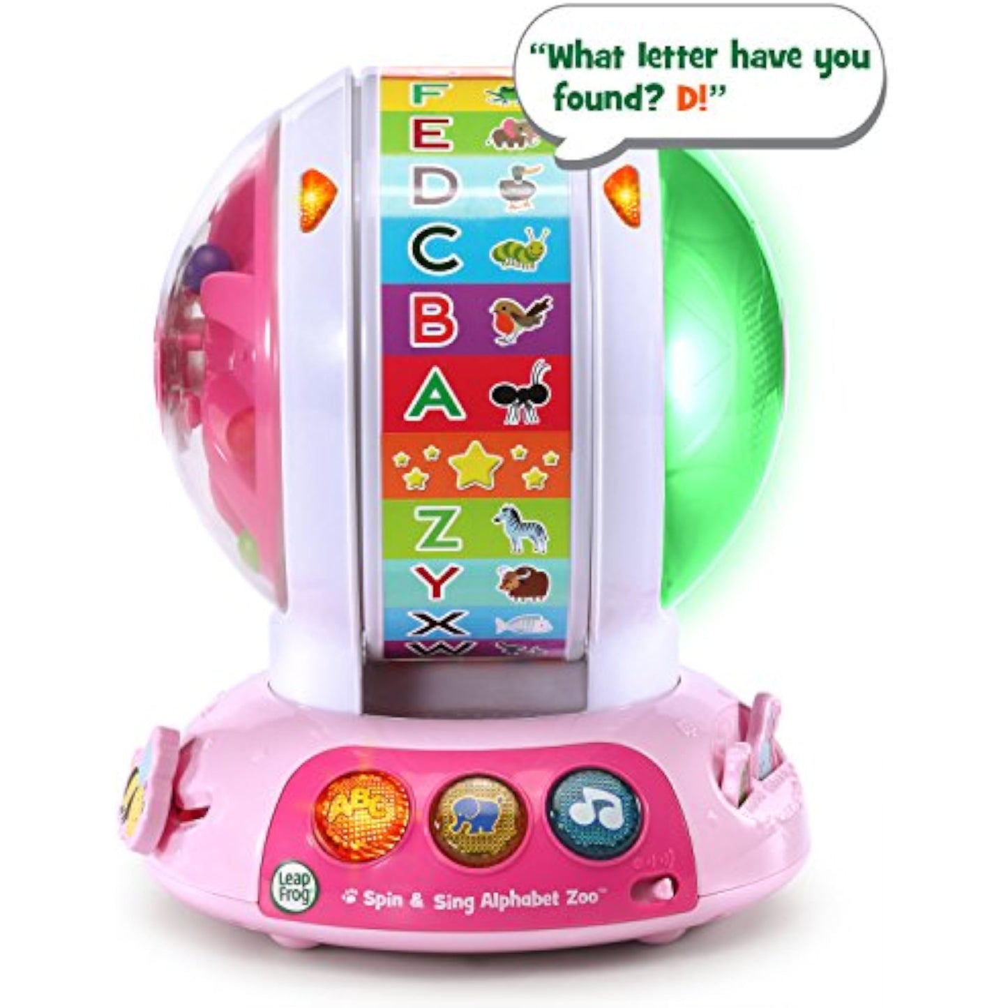 LeapFrog Spin and Sing Alphabet Zoo, Pink - New