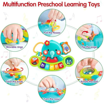 Baby Piano Toy 6 to 12 Months Light Up Music Baby Toys for 6 9 12 18 Months Early Learning Educational Piano Keyboard Infant Babies Girl Toy 1 Year Old Boy Girls Gift - New