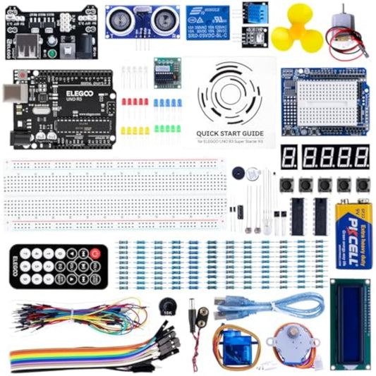 ELEGOO UNO Project Super Starter Kit with Tutorial and UNO R3 Board Compatible with Arduino IDE - New