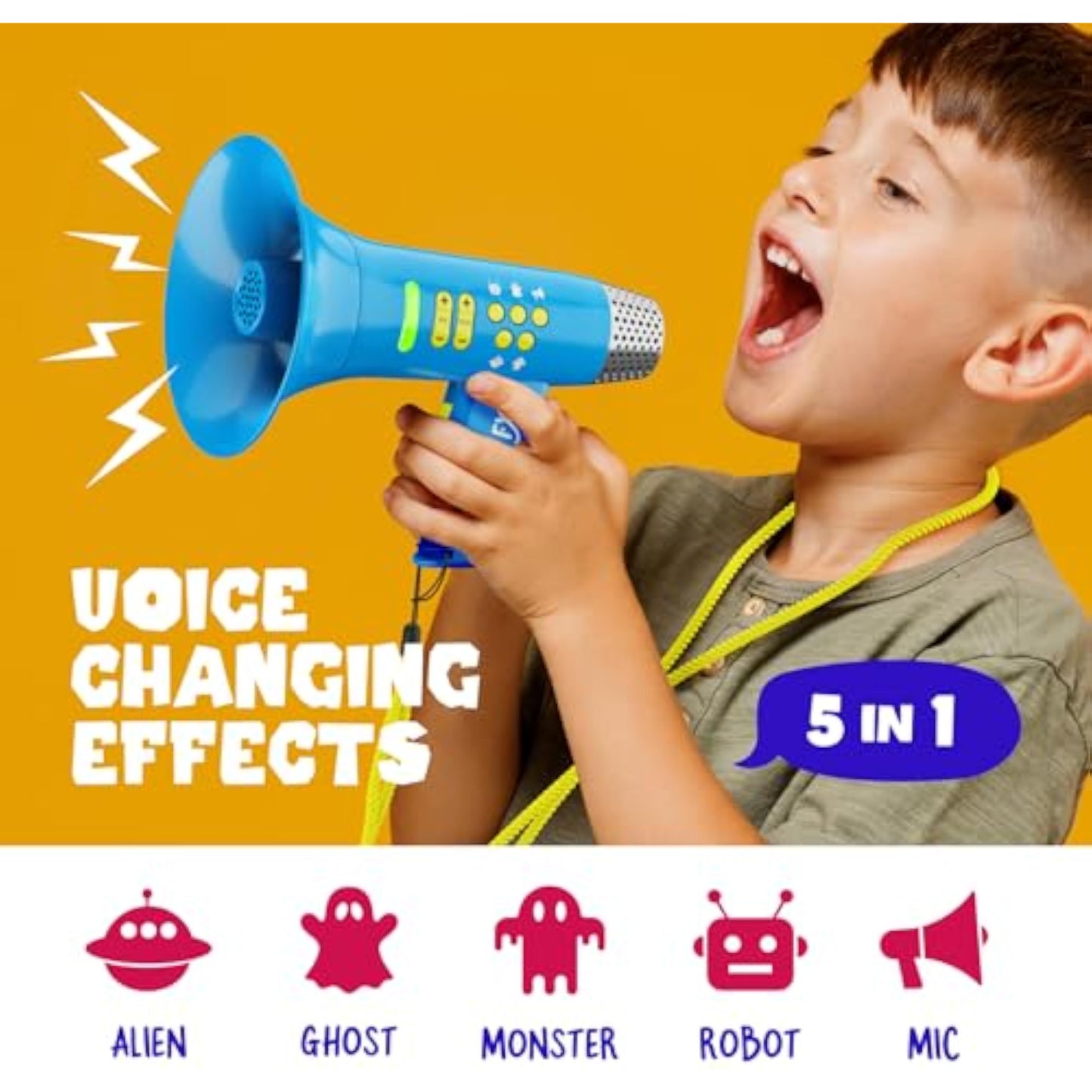 Mini Explorer Voice Changer for Kids - Gifts for Kids - Voice Changing Device for Boys & Girls Ages 3-8+ Olds Birthday Gifts for 3, 4, 5, 7, 8 Year Old Boy - Toys Gift Ideas for Kid, Toddler - New