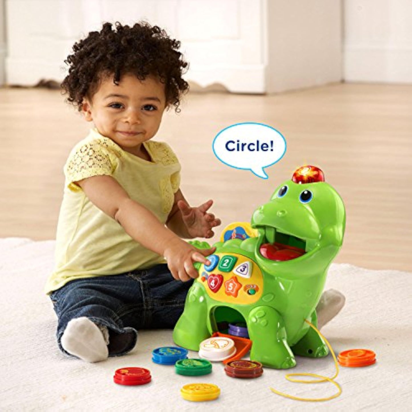 VTech Chomp and Count Dino, Green - New