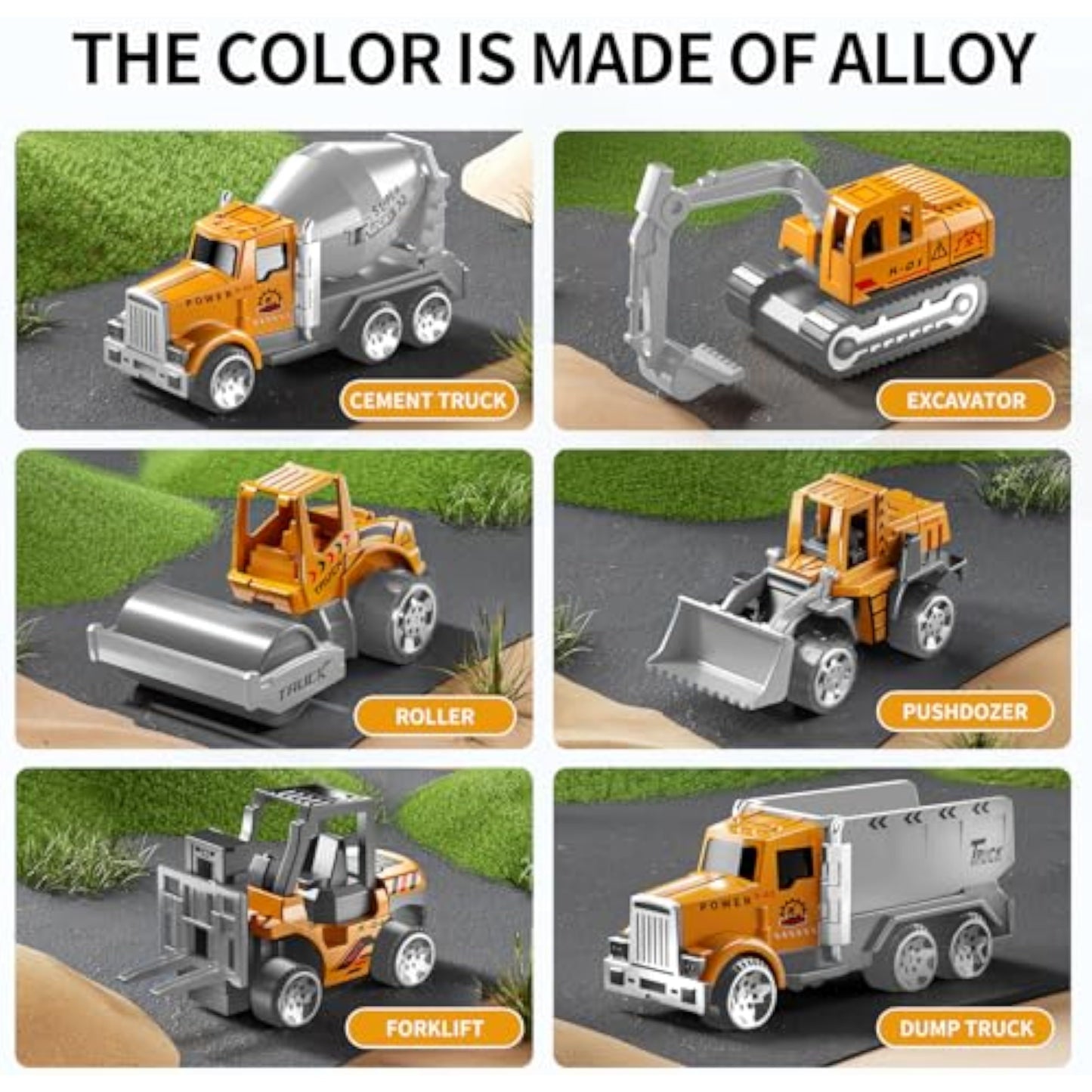 NIPLOOOW Toddler Boys Construction Truck Vehicle Toy Set with Play Mat and Die-Cast Toy Car, Transport Carrier Truck for Kids 3-5, Birthday Gifts Toys for 3-8 Year Old Boys - New