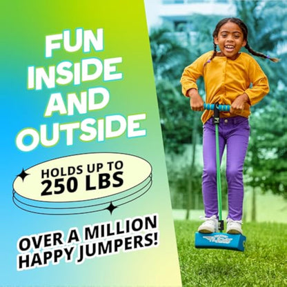 Flybar My First Foam Pogo Jumper for Kids Fun and Safe Pogo Stick for Toddlers, Durable Foam and Bungee Jumper for Ages 3 and up, Supports up to 250lbs - New
