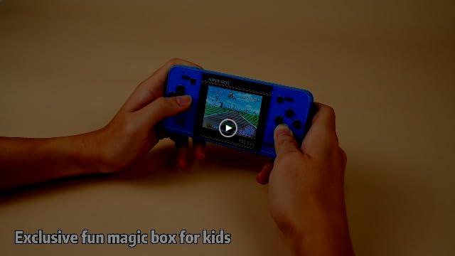 Handheld Game for Kids -Preloaded 220 Retro Video Games, Portable Gaming Player with Rechargeable Battery 3.0" LCD Screen, Mini Arcade Electronic Toy Gifts for Boys Girls (Blue) - New