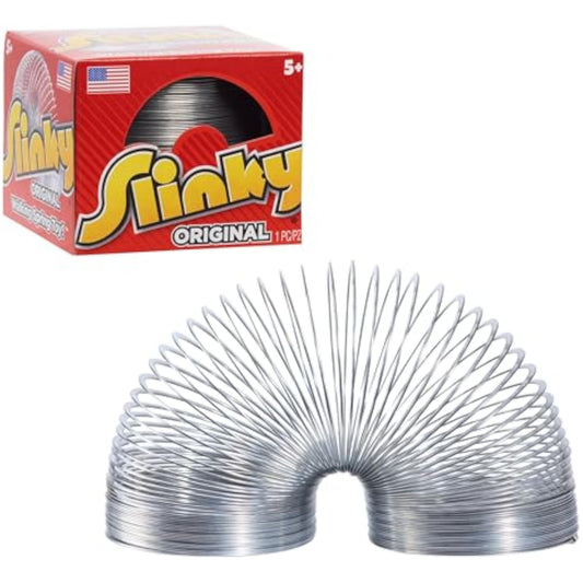 The Original Slinky Walking Spring Toy, 2.75-inch Diameter Metal Slinky, Fidget Toys - New