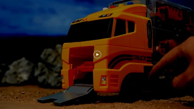 NIPLOOOW Toddler Boys Construction Truck Vehicle Toy Set with Play Mat and Die-Cast Toy Car, Transport Carrier Truck for Kids 3-5, Birthday Gifts Toys for 3-8 Year Old Boys - New