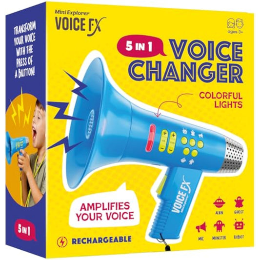 Mini Explorer Voice Changer for Kids - Gifts for Kids - Voice Changing Device for Boys & Girls Ages 3-8+ Olds Birthday Gifts for 3, 4, 5, 7, 8 Year Old Boy - Toys Gift Ideas for Kid, Toddler - New