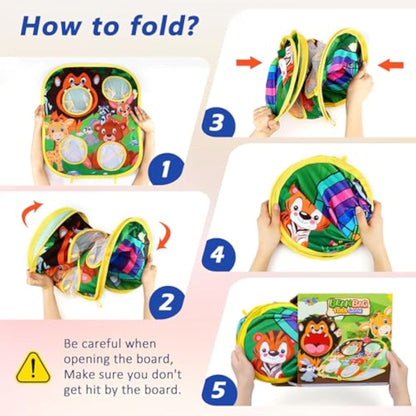 Animal Bean Bag Toss Game Toy Outdoor Toss Game, Family Party Party Supplies for Kids, Gift for Boys Birthday or Christmas for Toddlers Ages 3 4 5 6 Year Old - New