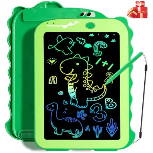 Teriph LCD Writing Tablet for Kids, Colorful Toddlers Toys Drawing Board, Educational Kid Toys, Doodle Pad Dinosaur Toy for 3 4 5 6 7 8 Year Old Boys Girls Birthday Party Xmas,8.5inch & Green - New