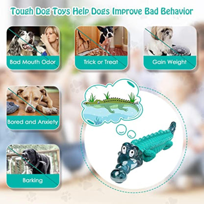Jeefome Dog Toys for Aggressive Chewers - Tough, Indestructible Dog Chew Toys for Large, Medium, Small Breed Dogs to Keep Them Busy - New
