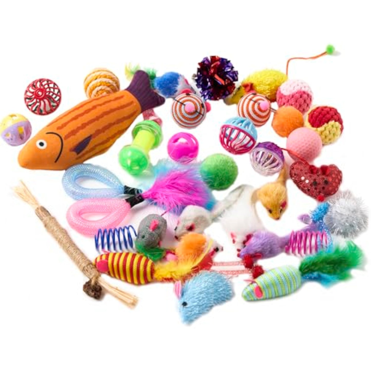 Fashion's Talk Cat Toys Variety Pack for Kitty 20 Pieces - New