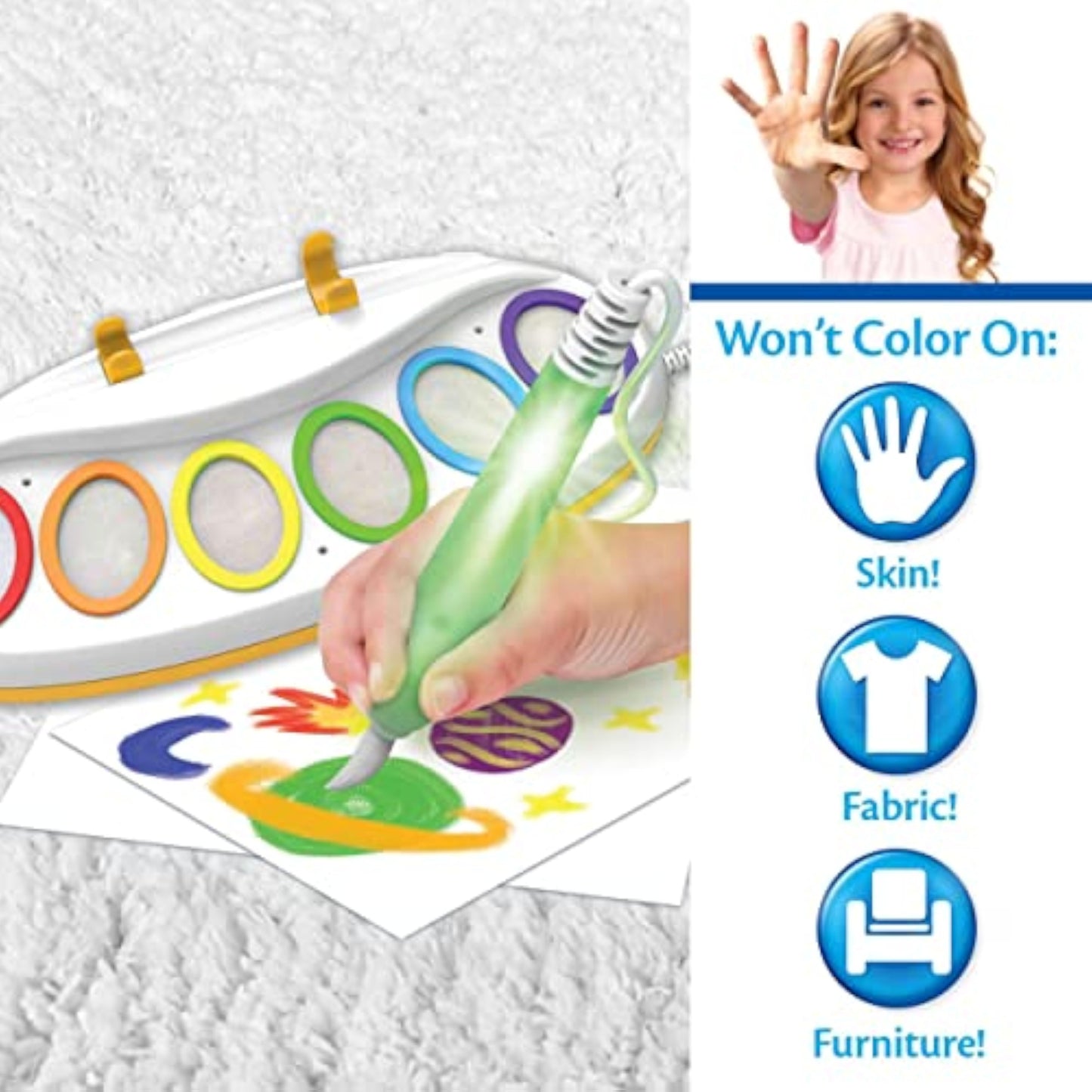 Crayola Color Wonder Magic Light Brush, Mess Free Painting Station for Kids, Gift for Kids, Learning Toddler Activity Toy, Ages 3+ - New