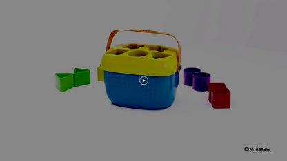 Fisher-Price Stacking Toy Baby's First Blocks Set of 10 Shapes for Sorting Play for Infants Ages 6+ Months - New
