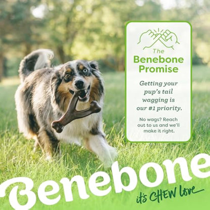 Benebone Wishbone Durable Dog Chew Toy for Aggressive Chewers, Real Bacon, Made in USA, Medium - New