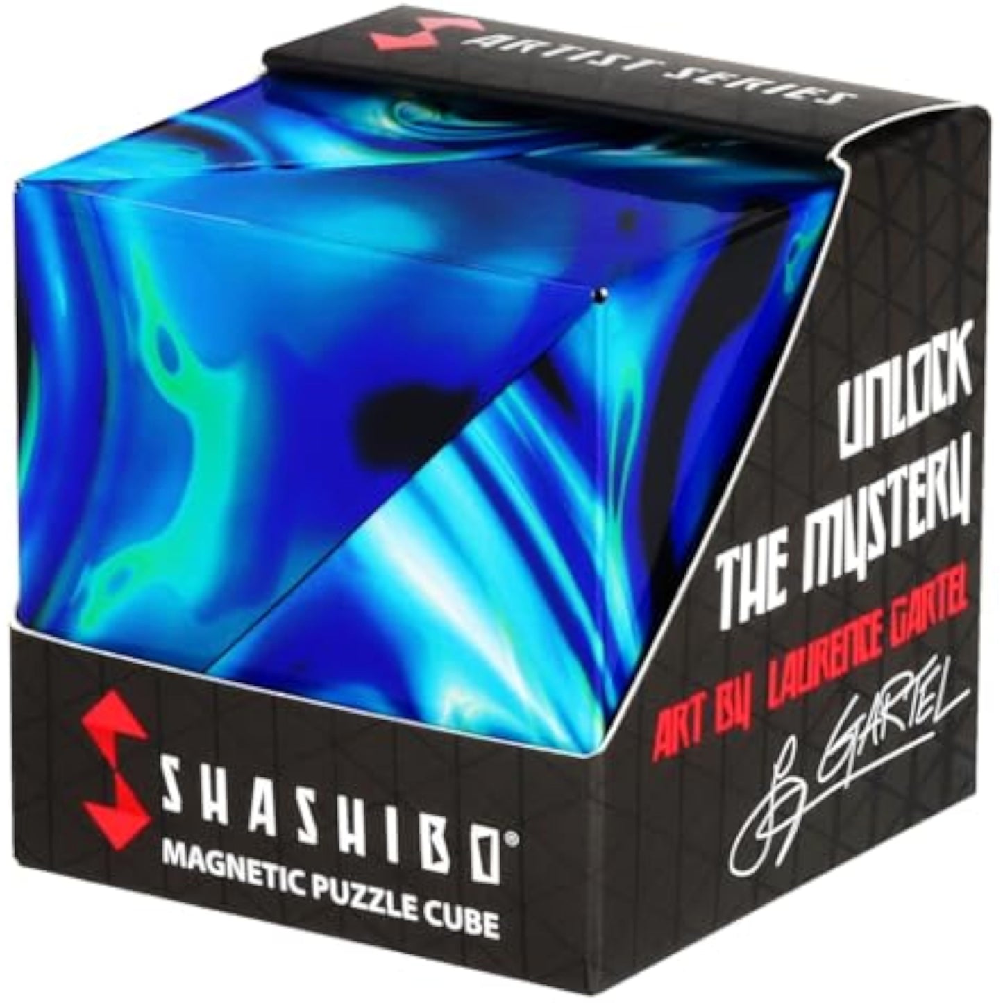 Shashibo Sensory Fidget Toy for Adults & Kids, Stress Relief Fidget Toy for Adults, Teens & Kids, Cool Fidget Toys for Desk, Classroom Must Have, Sensory Shape Shifting Cube, 100+ Possible Shapes - New