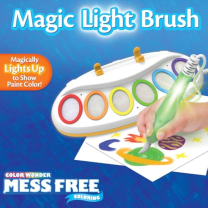 Crayola Color Wonder Magic Light Brush, Mess Free Painting Station for Kids, Gift for Kids, Learning Toddler Activity Toy, Ages 3+ - New