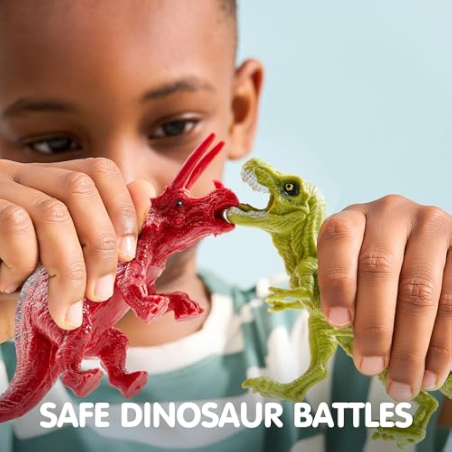 JOYIN Dinosaur Toys with Activity Play Mat & Storage Cage, 17 PCS Realistic Dinosaur Figures & Trees for Toddlers Kids Ages 3-5, Ideal for Boys and Girls Gift - New