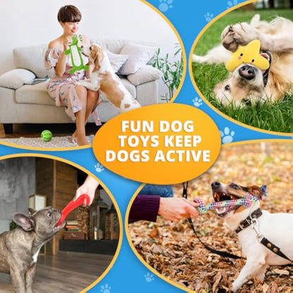 LOYEE 8 Pack Puppy Toys for Small Dogs, Luxury Dog Chew Toys with Squeaky Plush Toys, Rope Toys and Ball, Teething Toys for Puppy Supplies - New