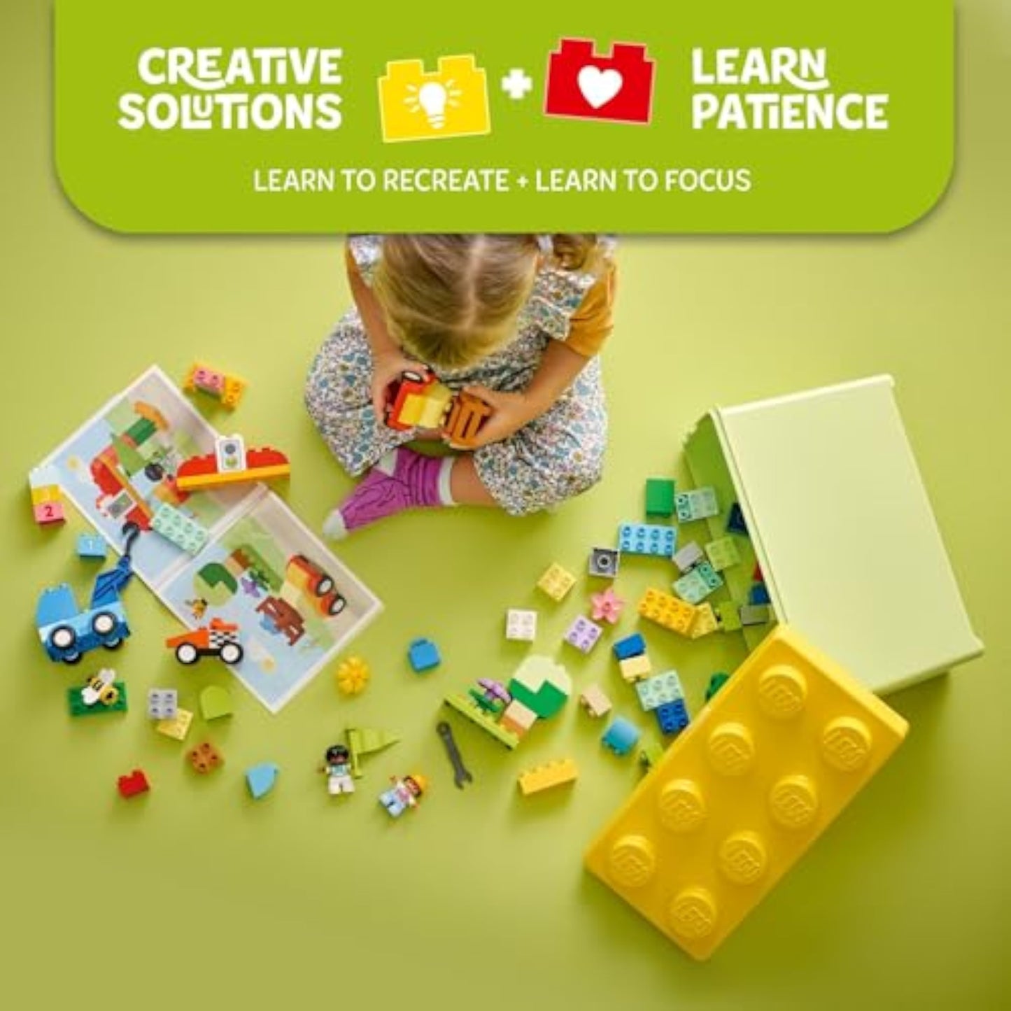 LEGO DUPLO Classic Cars and Trucks Brick Box Building Blocks - Learning & Educational STEM Toys for Toddlers, Ages 1.5+ Years - Develops Fine Motor Skills - Gift for Toddler Birthday - 10439 - New