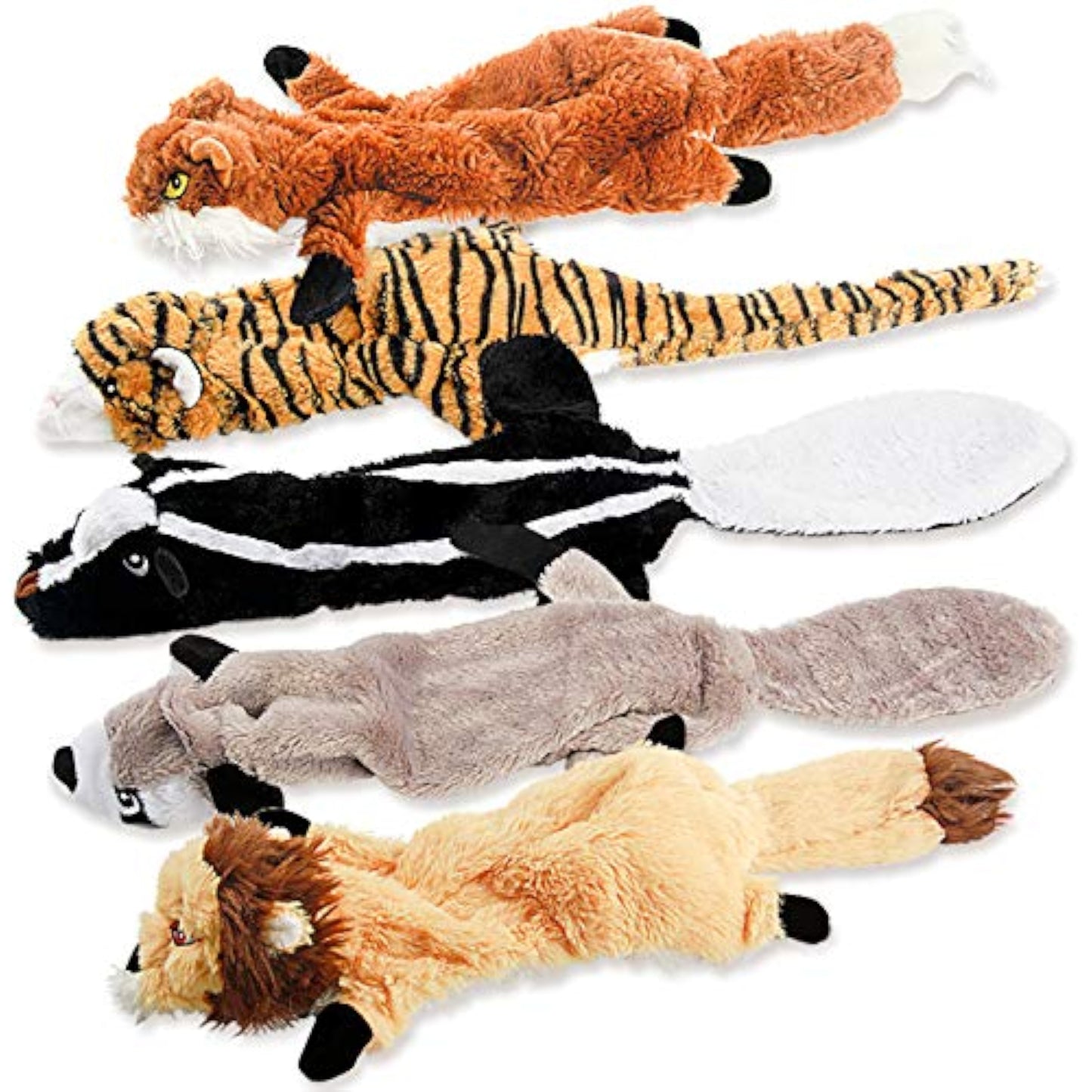 Dog Squeak Toys, No Stuffing Plush Dogs Chew Toy Bundle for Small Medium Large Breed Chewer Tough Durable Squeaky Pet Fetch Puppy Teething Chewing Interactive to Keep Them Busy Best Birthday Gift - New