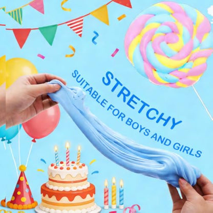 5 Pack Butter Slime Kit,Birthday Gifts for Kids,Party Favors for Girls and Boys,Non-Sticky,Super Soft Stress Relief Toy - New
