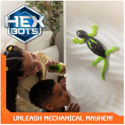 HEX BOTS Crawler Gecko with Official Wall Climber Technology, Rechargeable Remote Control Robot Kids Toy, Prank Toy for Boys & Girls Ages 4+ - New