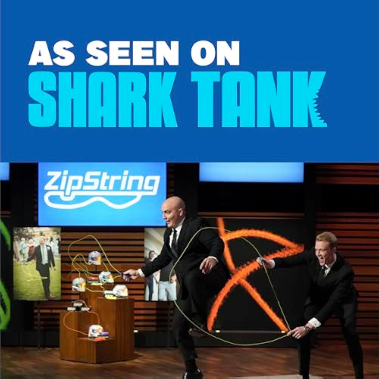 ZipString Original - As Seen on Shark Tank - Classic Rope Launcher Toy, Perfect for Kids & Adults - Fly a String Loop in The Air for Endless Tricks & Fun, Wonderment Awaits, Bold Blue - New