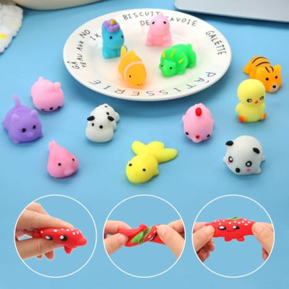 30 Pack Squishy Toys, Kawaii Squishies Party Favors for Kids 4-8 8-12 Treasure Box Toys for Classroom Birthday Xmas Gifts Goodie Bag Mini Animals Mochi Squishy Stress Relief Sensory Toys Random - New