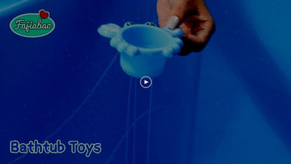 Fajiabao Baby Bath Toys for Kids Ages 1-3 Toddler Bath Toys Mold Free for 2-4 Bathtub Sand Beach Pool Water Toys for 1+ Year Old Girl Gifts 5 PCS (Color Random) - New