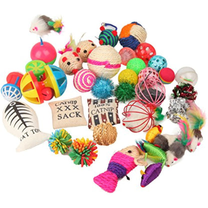 Fashion's Talk Cat Toys Variety Pack for Kitty 20 Pieces - New