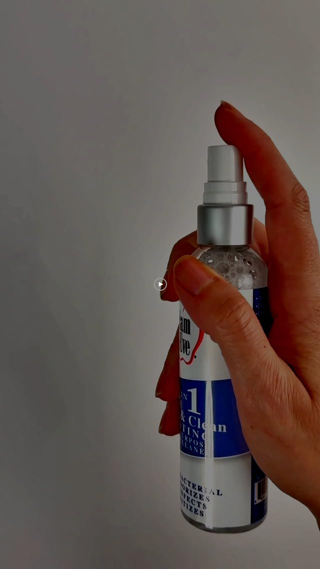 Adam & Eve Sex Toy Cleaner, 4 In 1 Pure And Clean Misting Spray, Fast Acting Misting Spray For Adult Toys, Vibrators, Dildos, Fresh Scent, Water Based Formula Perfect for Gifting, No Residue, 4 oz - New