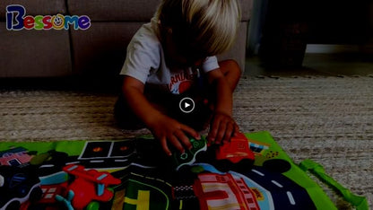 Big Cartoon Truck Car Toys for 1 Year Old Boy with Playmat/Storage Bag|Baby and Toddler Toys 12-18 Months & Age 1-2|1st Birthday Gift for Baby Toys 1 Year Old - New