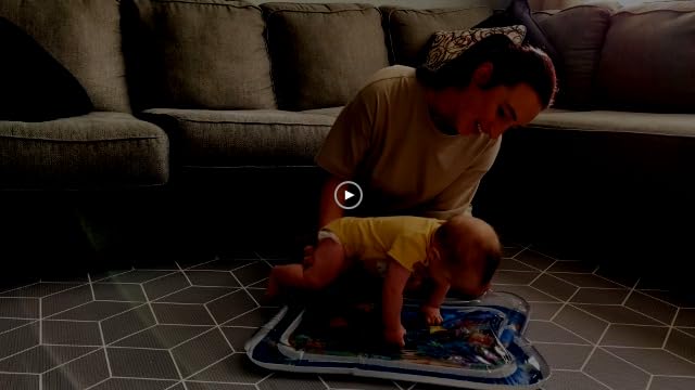 Infinno Inflatable Tummy Time Mat Premium Baby Water Play Mat for Infants and Toddlers Baby Toys for 3 to 24 Months, Strengthen Your Baby's Muscles, Portable - New