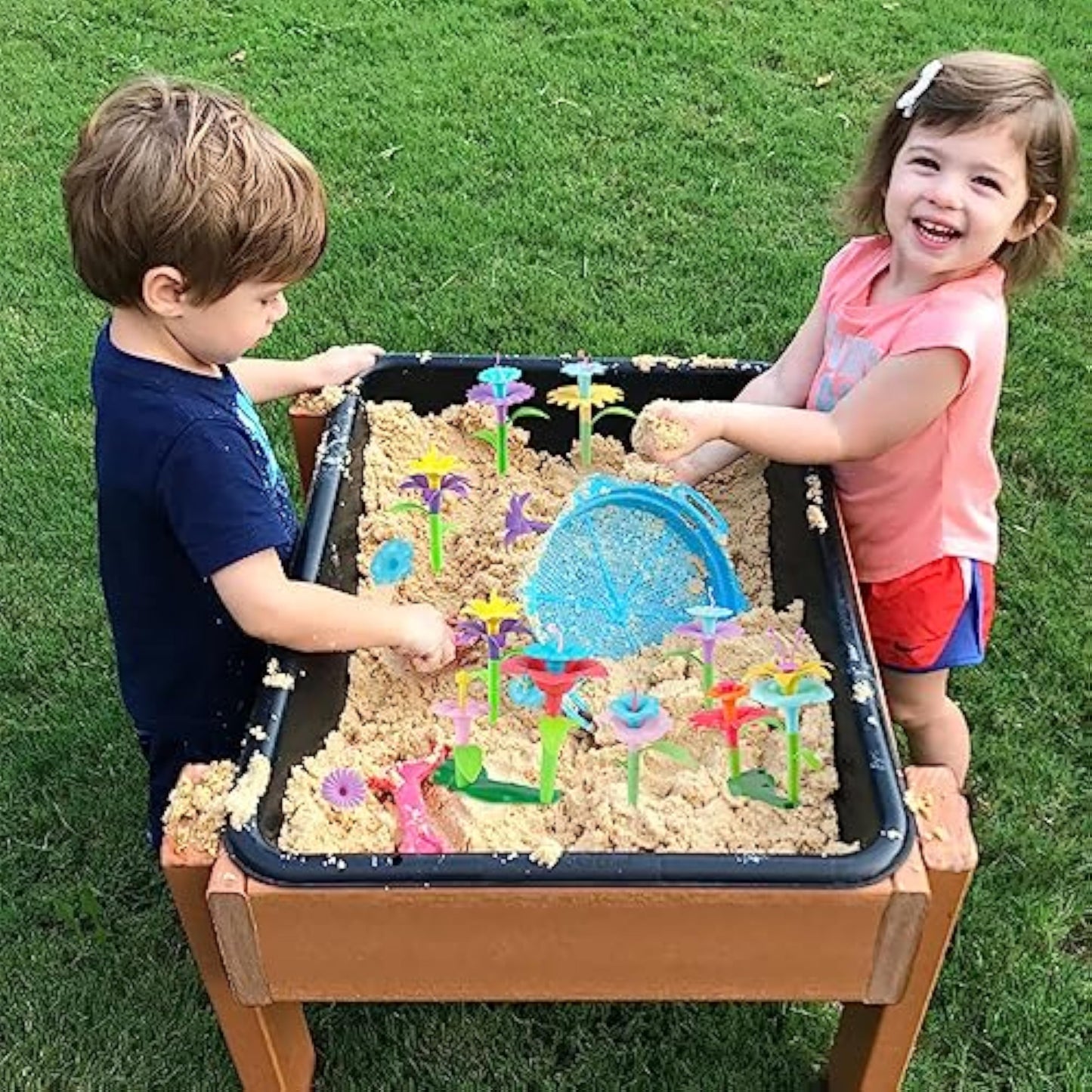 CENOVE Birthday Toys Gifts for 3 4 5 Years Old Toddler Girls Boys,Flower Garden Building Toy STEM Educational Activity Preschool Easter Gift for Kids Age 2-4 Easter Basket Stuffers(130 Pcs) - New