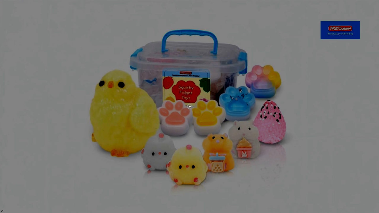 10 Pack Taba Squishy Toys kit with Toy Box & Cute Stickers, Kawaii taba Squishies Stress Relief Toys Party Favors for Kids 4-8 8-12, Squishy Fidget Toys for Kids , Birthday Gifts Toys for Girls 8-10 - New