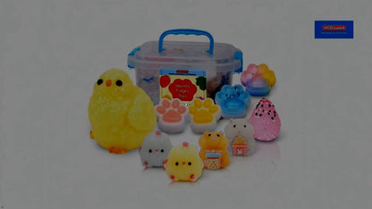 10 Pack Taba Squishy Toys kit with Toy Box & Cute Stickers, Kawaii taba Squishies Stress Relief Toys Party Favors for Kids 4-8 8-12, Squishy Fidget Toys for Kids , Birthday Gifts Toys for Girls 8-10 - New
