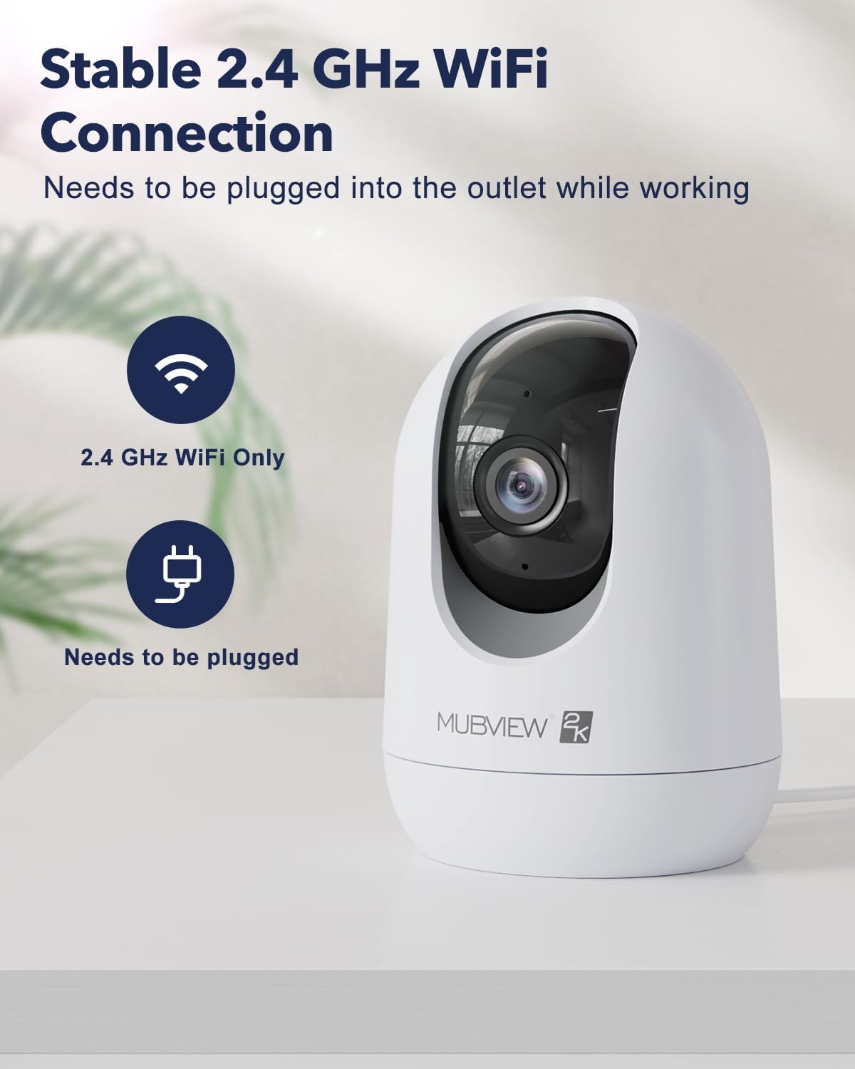 Indoor Security Camera 2K, Pet Camera with Phone App, WiFi Cameras for Home Security Camera for Dog/ Baby Monitor/Elder Pan Tilt, 2.4G, 24/7, 2-Way Talk, Human Detection, Motion Tracking, SD&Cloud