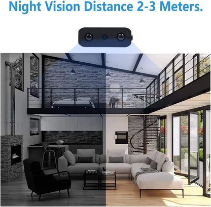 Small Wireless WiFi Camera Hidden Spy Security Cameras,Mini Nanny Cam Smart Home, Pet Dog Baby Camera Indoor Outdoor 1080P Remote Portable, Phone APP Room Camera