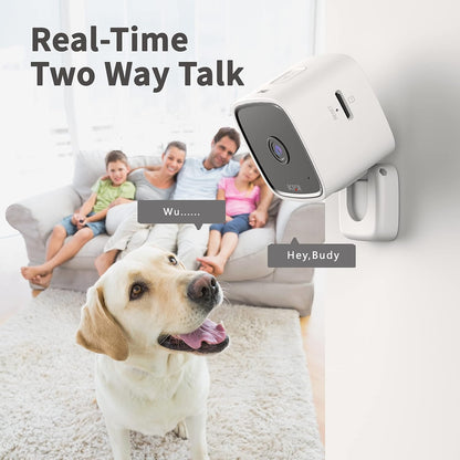 SMARTKLIK 1080p HD Mini Indoor Camera, WiFi Security Camera Pet Camera with Phone App Home Camera for Room/Baby/Dog, Night Vision, 2-Way Audio, Motion Detection for Home Security