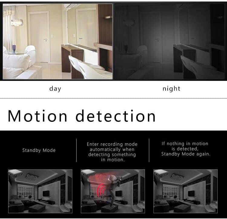 Small Wireless WiFi Camera Hidden Spy Security Cameras,Mini Nanny Cam Smart Home, Pet Dog Baby Camera Indoor Outdoor 1080P Remote Portable, Phone APP Room Camera
