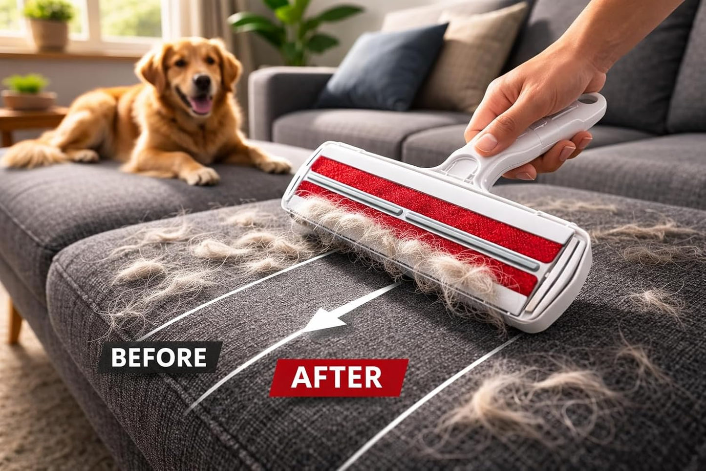 GajetNest Pet Hair Remover – Reusable Lint Roller for Cat & Dog Fur